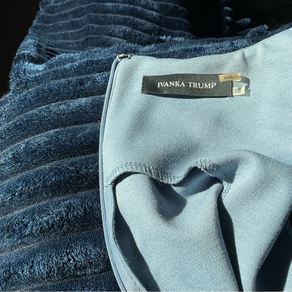 Ivanka Trump Asymmetrical Blue Dress - Picture 6 of 6
